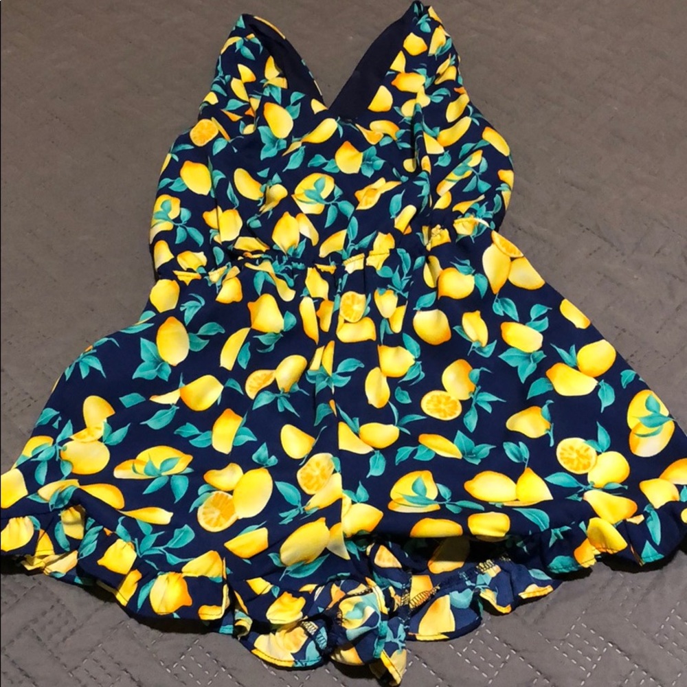 Lemon romper Francesca’s